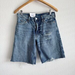 H&M &Denim Low Waist Bermuda Baggy Shorts New